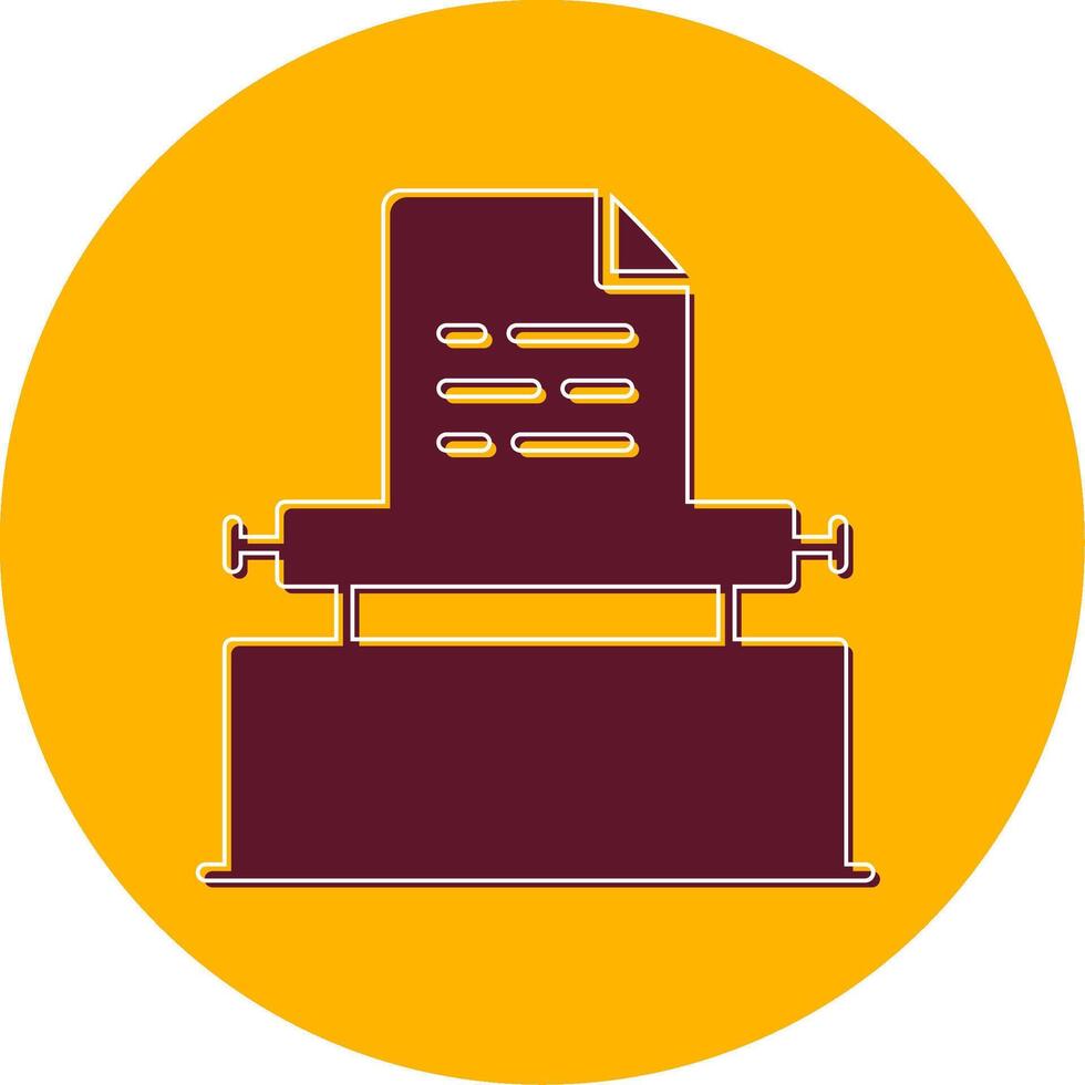 Typewriter Vector Icon