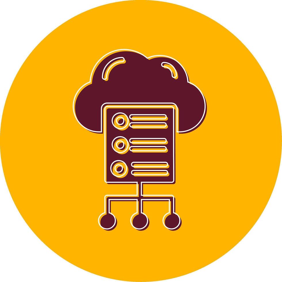 Cloud Server Vector Icon