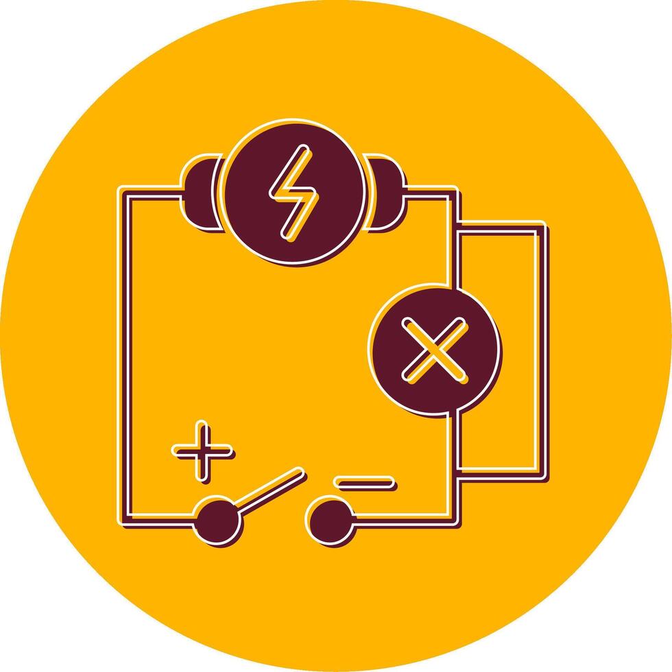 icono de vector de circuito eléctrico