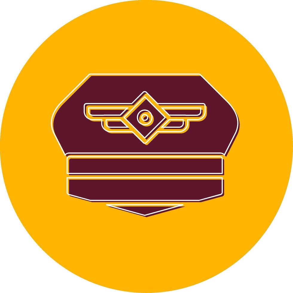 Pilot Hat Vector Icon