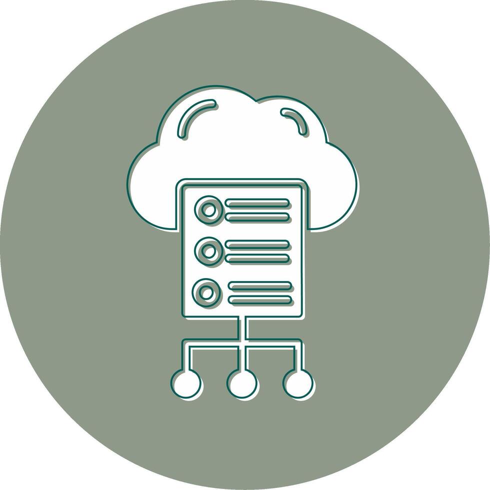 Cloud Server Vector Icon