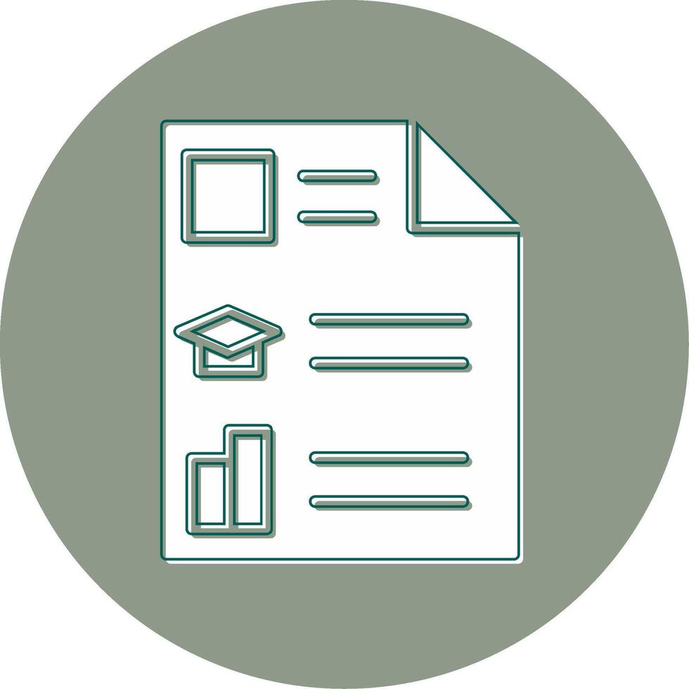 Curriculum Vitae Vector Icon