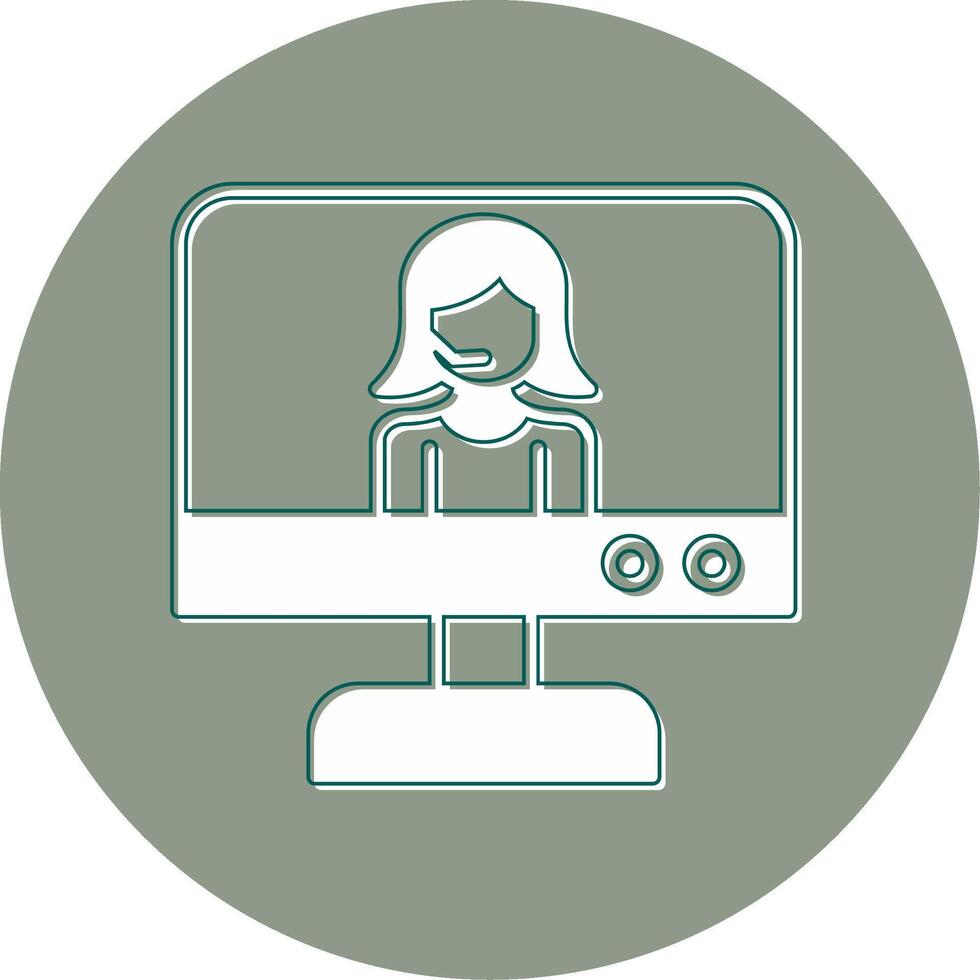 Online Support Vector Icon