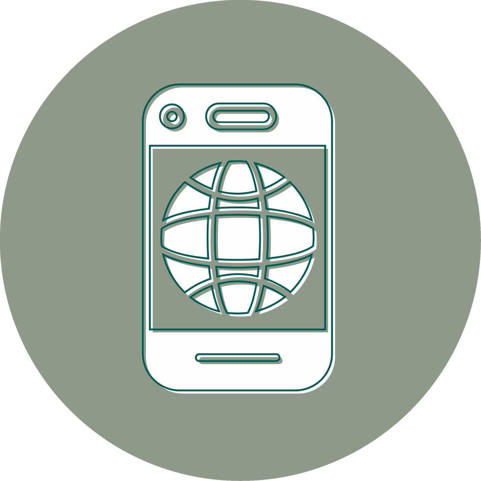 Mobile Internet Vector Icon