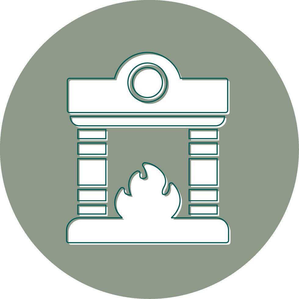 Fireplace Vector Icon