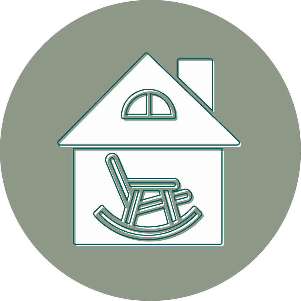 Retirement Home Vector Icon