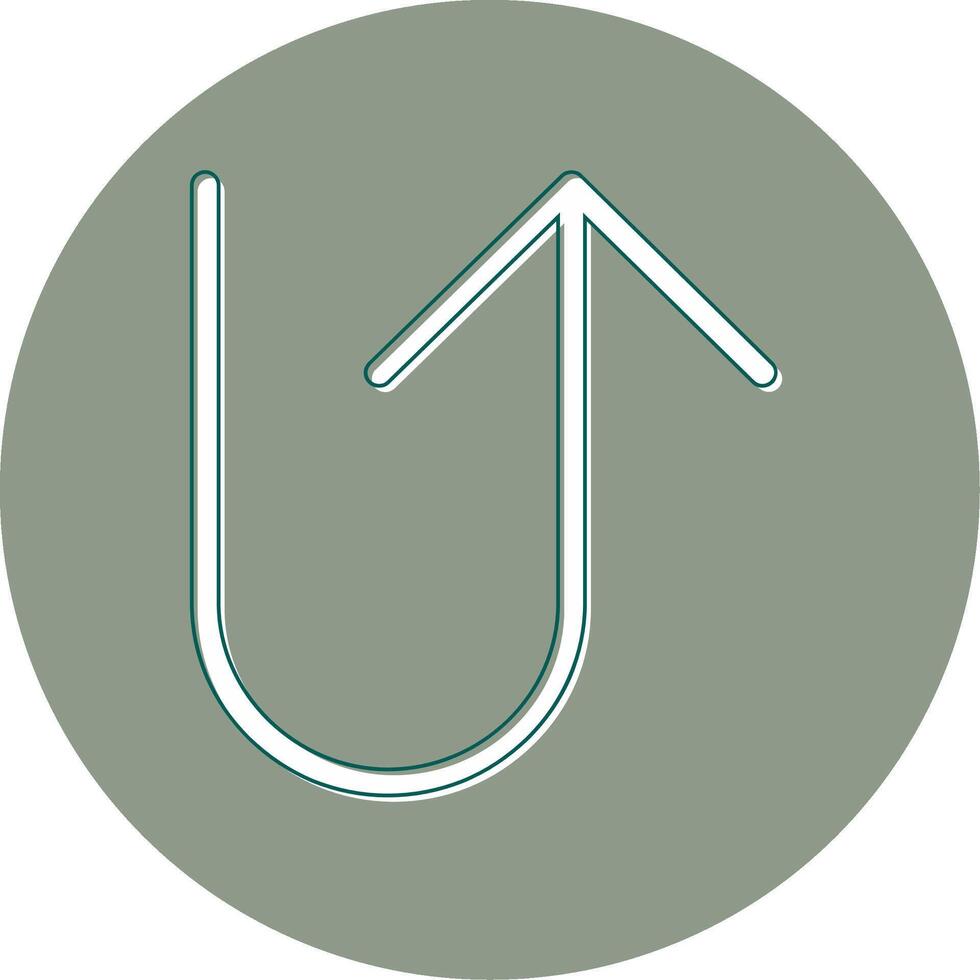 U Turn Vector Icon