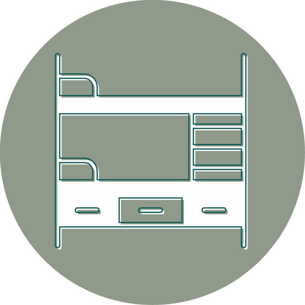 Bunk Bed Vector Icon