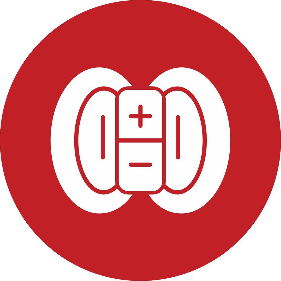 Magnetic Field Vector Icon