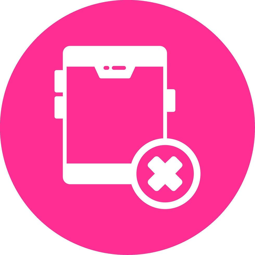 No Cellphone Vector Icon