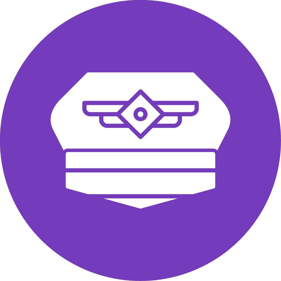 Pilot Hat Vector Icon