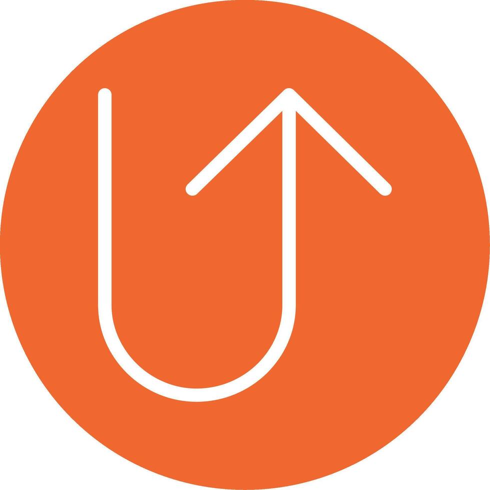 U Turn Vector Icon