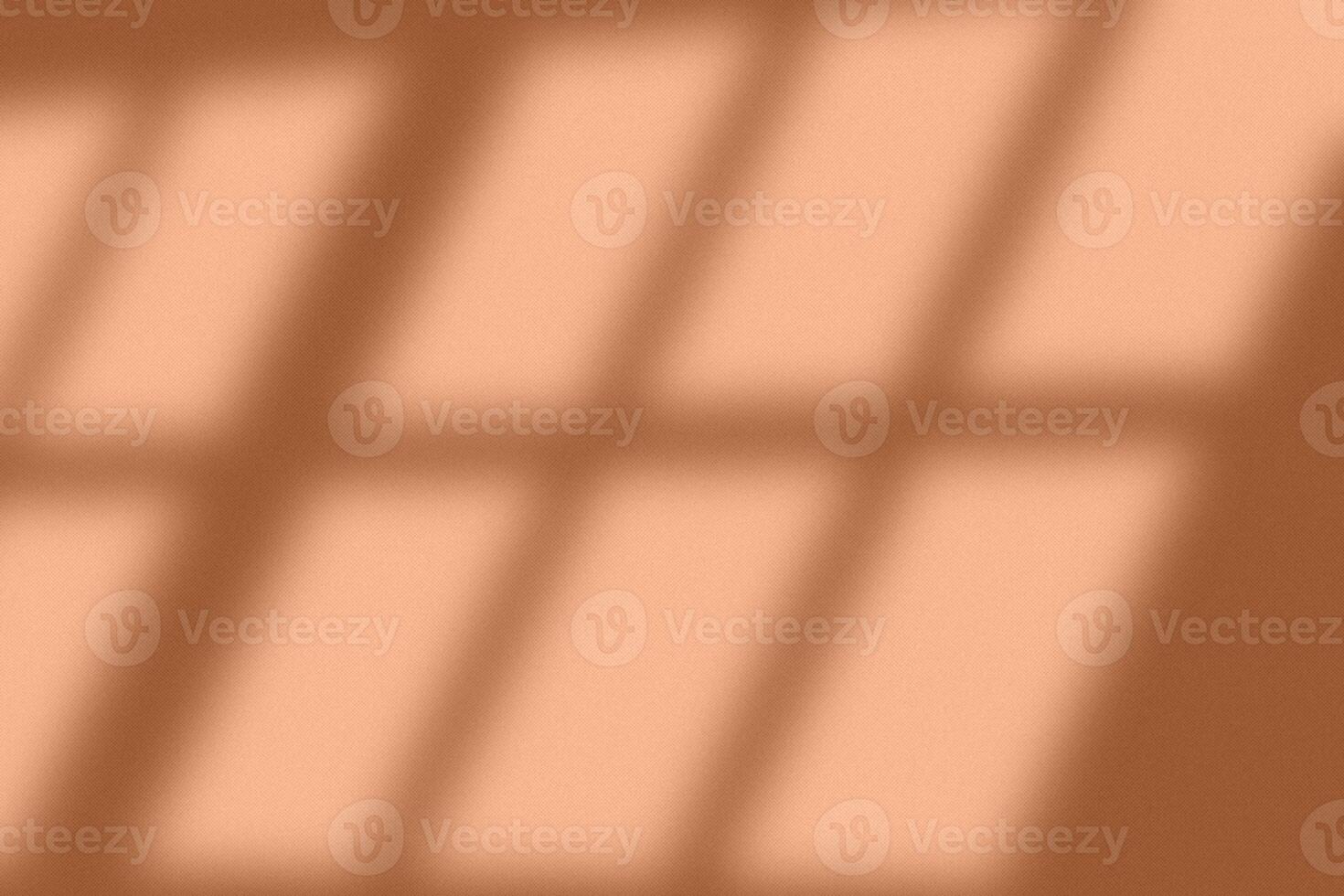 Organic drop window shadow on a Peach Fuzz color wall. Overlay effect for photo. Scene of natural lighting. Shadow overlay effect. photo