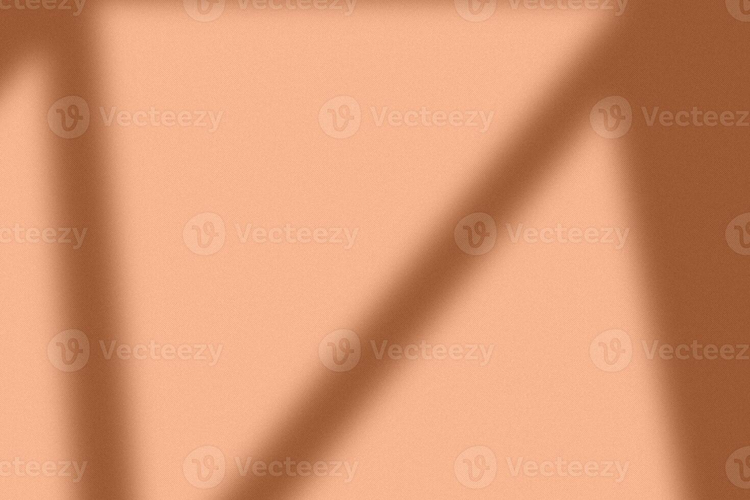 Organic drop window shadow on a Peach Fuzz color wall. Overlay effect for photo. Scene of natural lighting. Shadow overlay effect. photo
