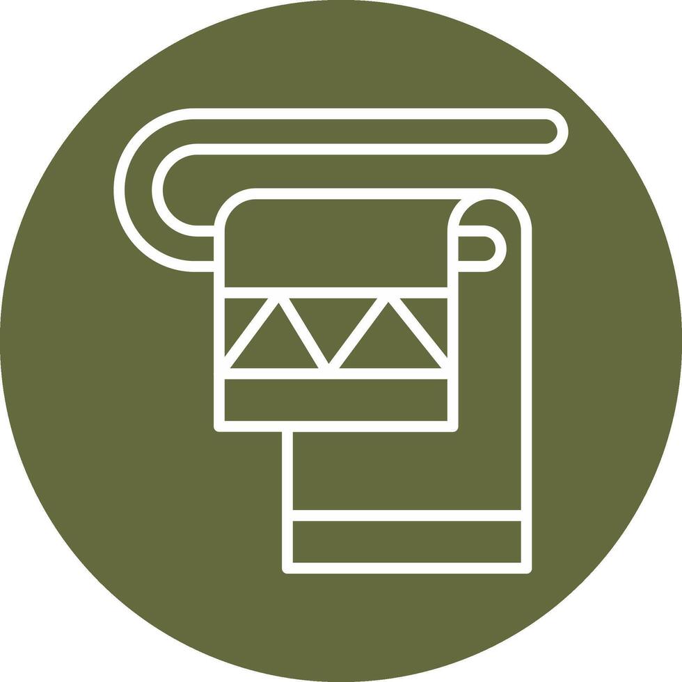 Towel Rack Vector Icon