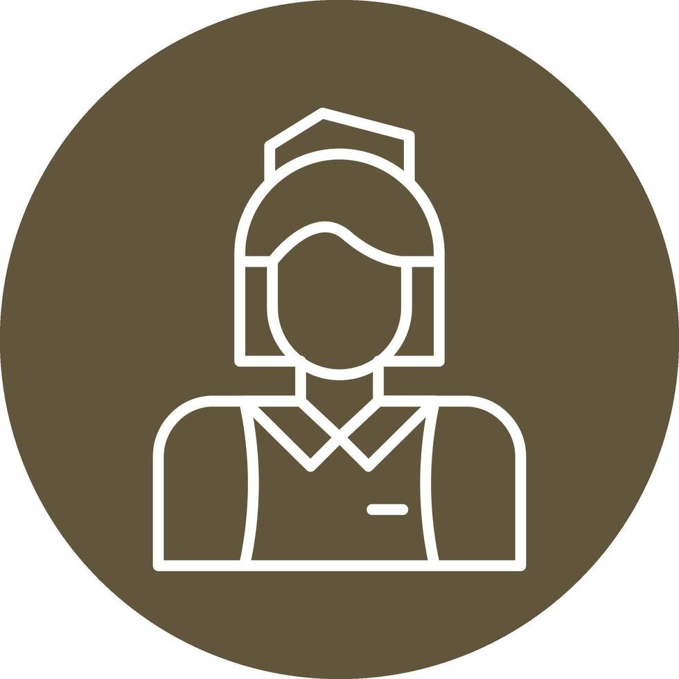 Flight Attendant Vector Icon