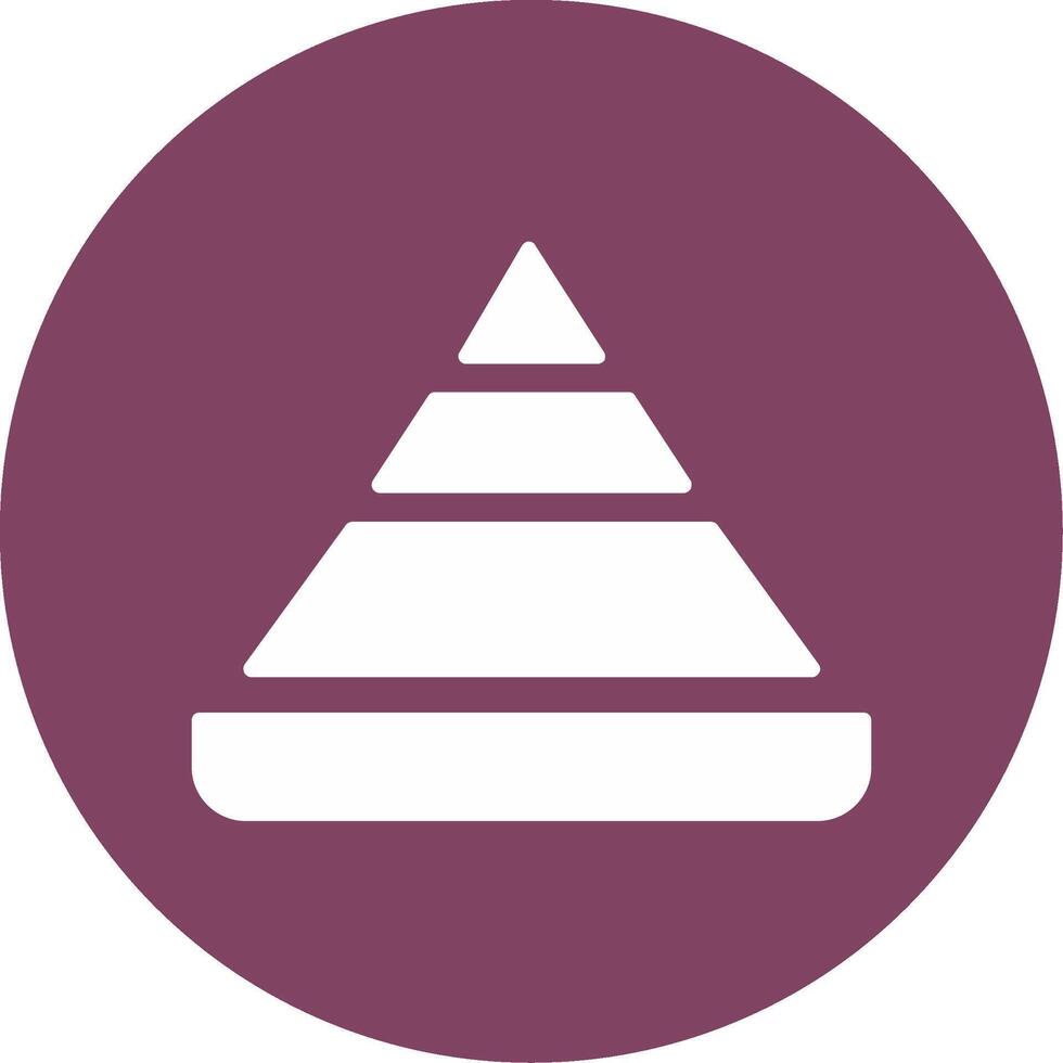 Pyramid Chart Vector Icon