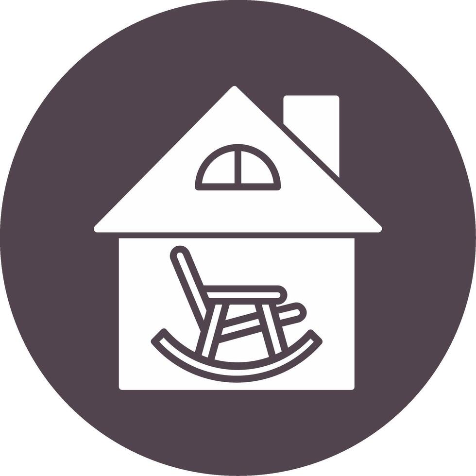 Retirement Home Vector Icon