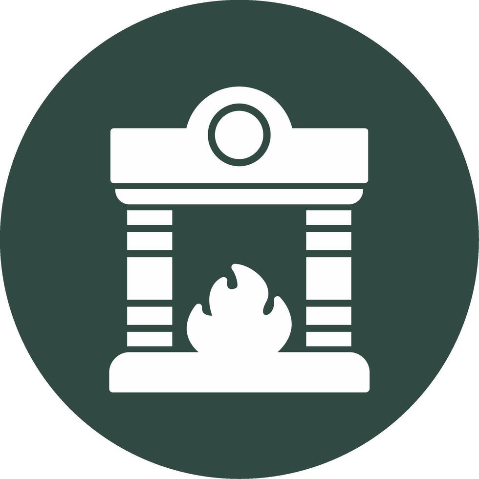 Fireplace Vector Icon