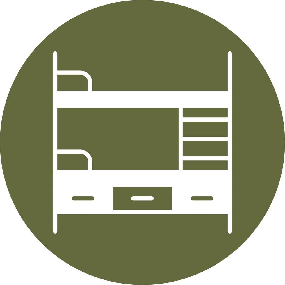 Bunk Bed Vector Icon
