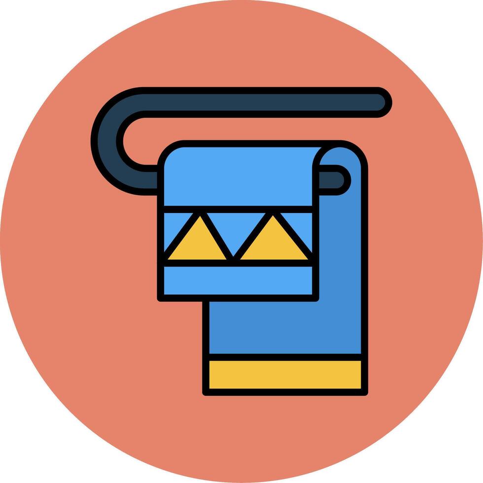 Towel Rack Vector Icon