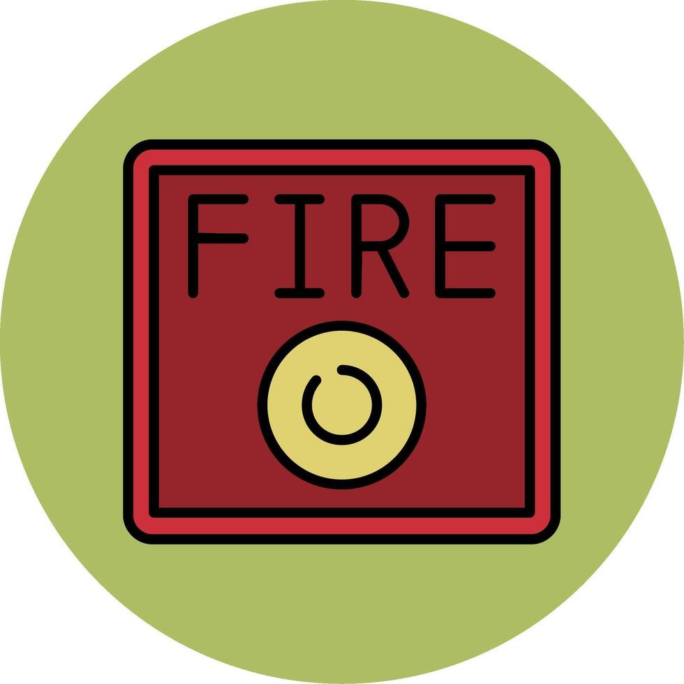 icono de vector de alarma de incendio