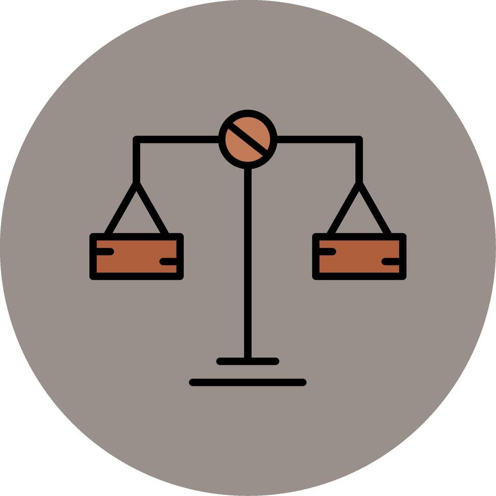 Balance Scale Vector Icon