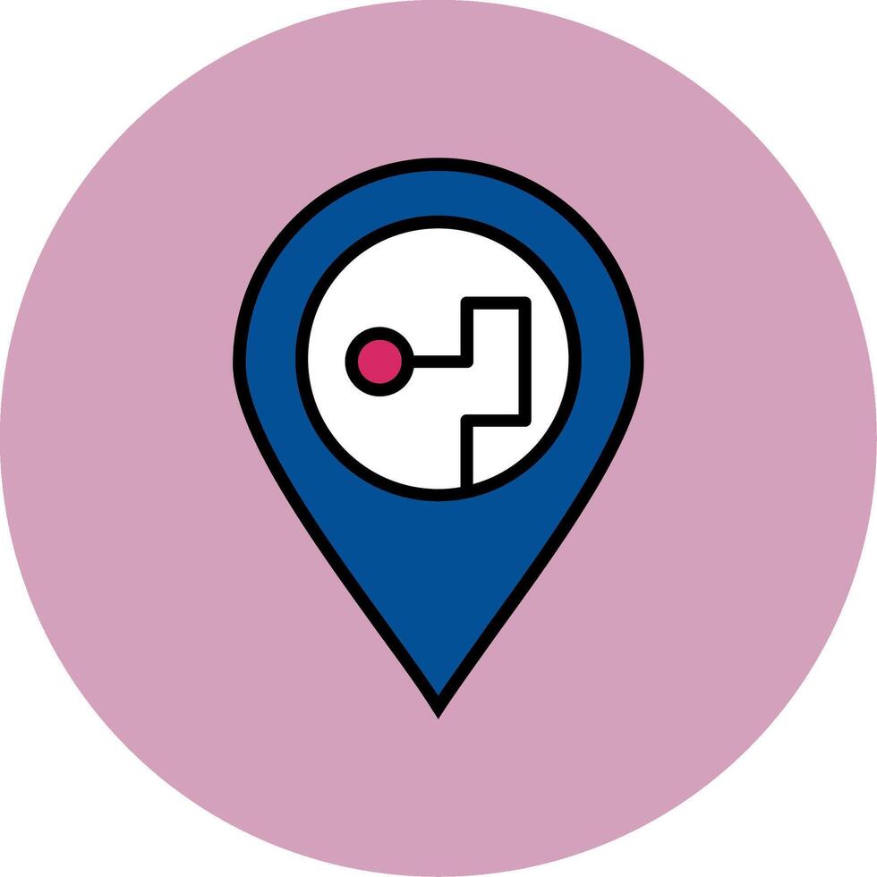 icono de vector de ubicación de pin