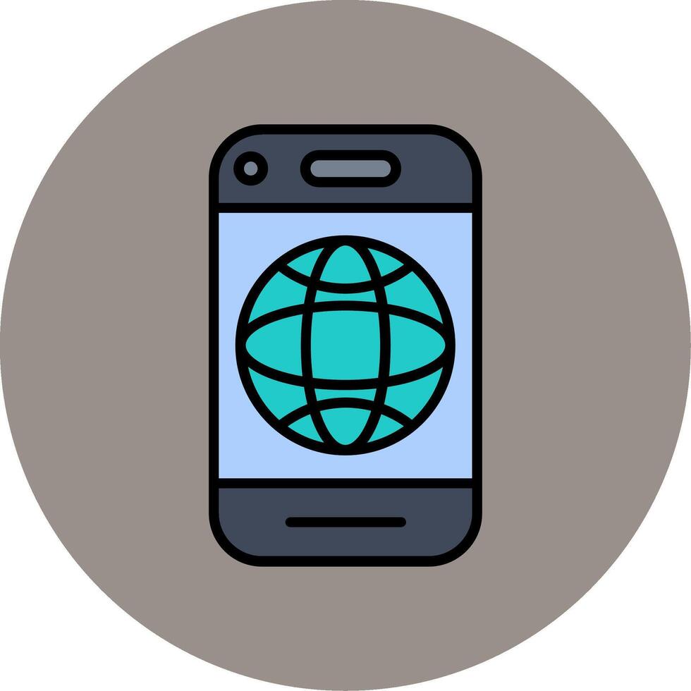 Mobile Internet Vector Icon