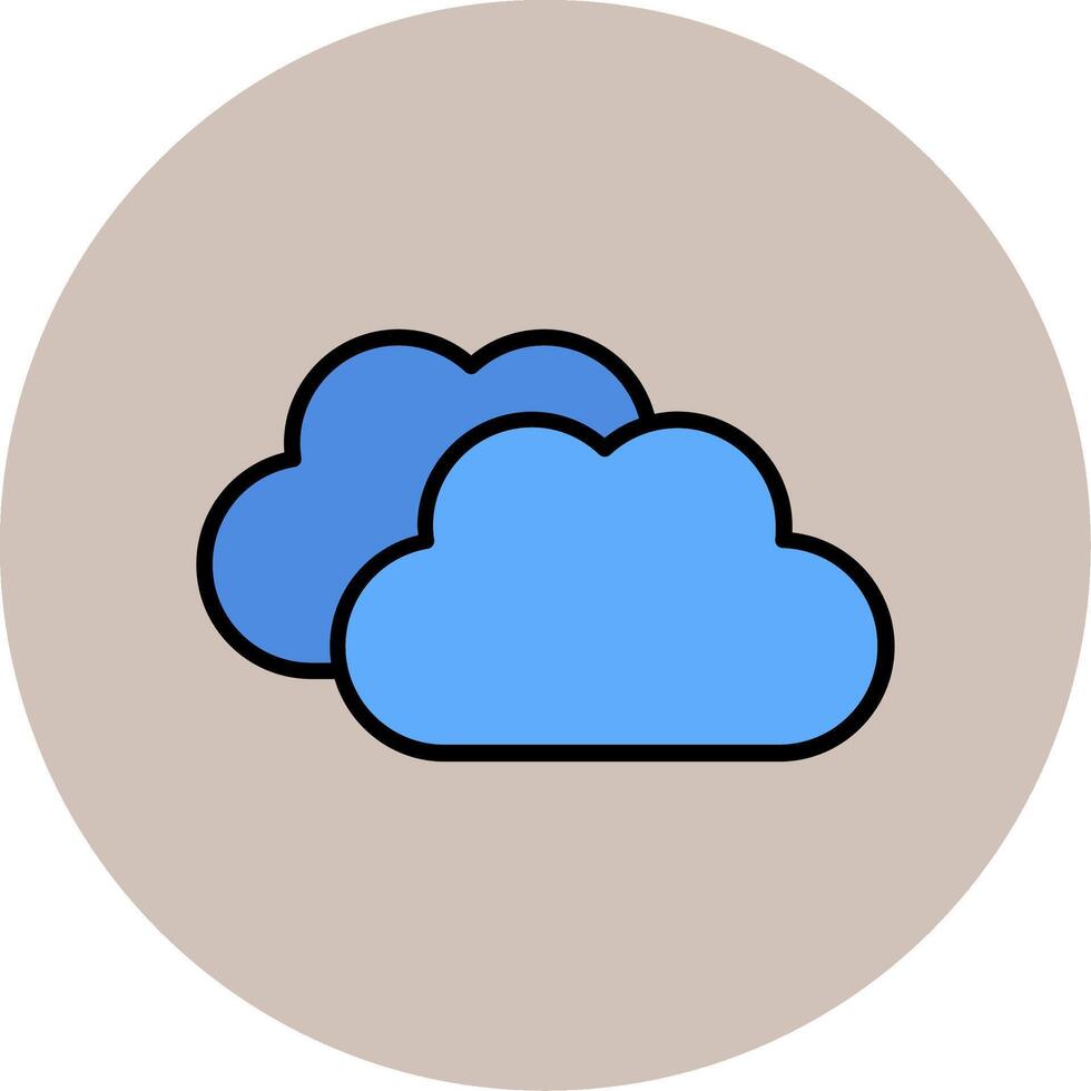 icono de vector de nubes