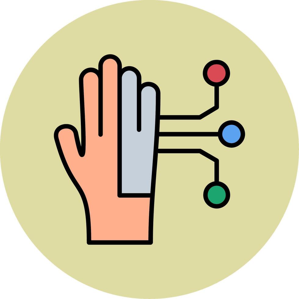 icono de vector de mano