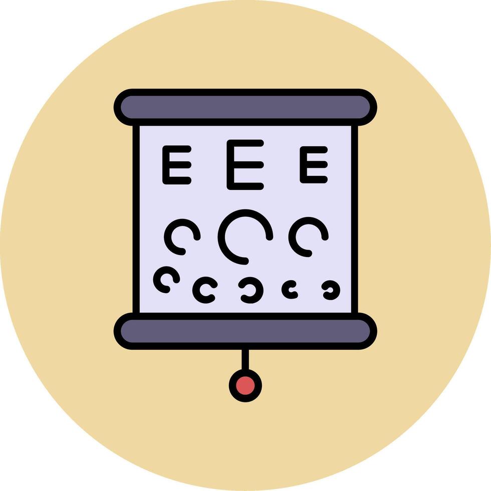 icono de vector de prueba de ojo