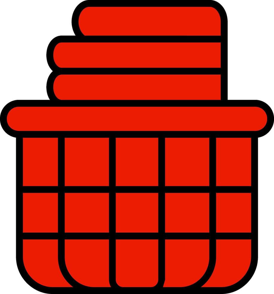 Laundry Basket Vector Icon