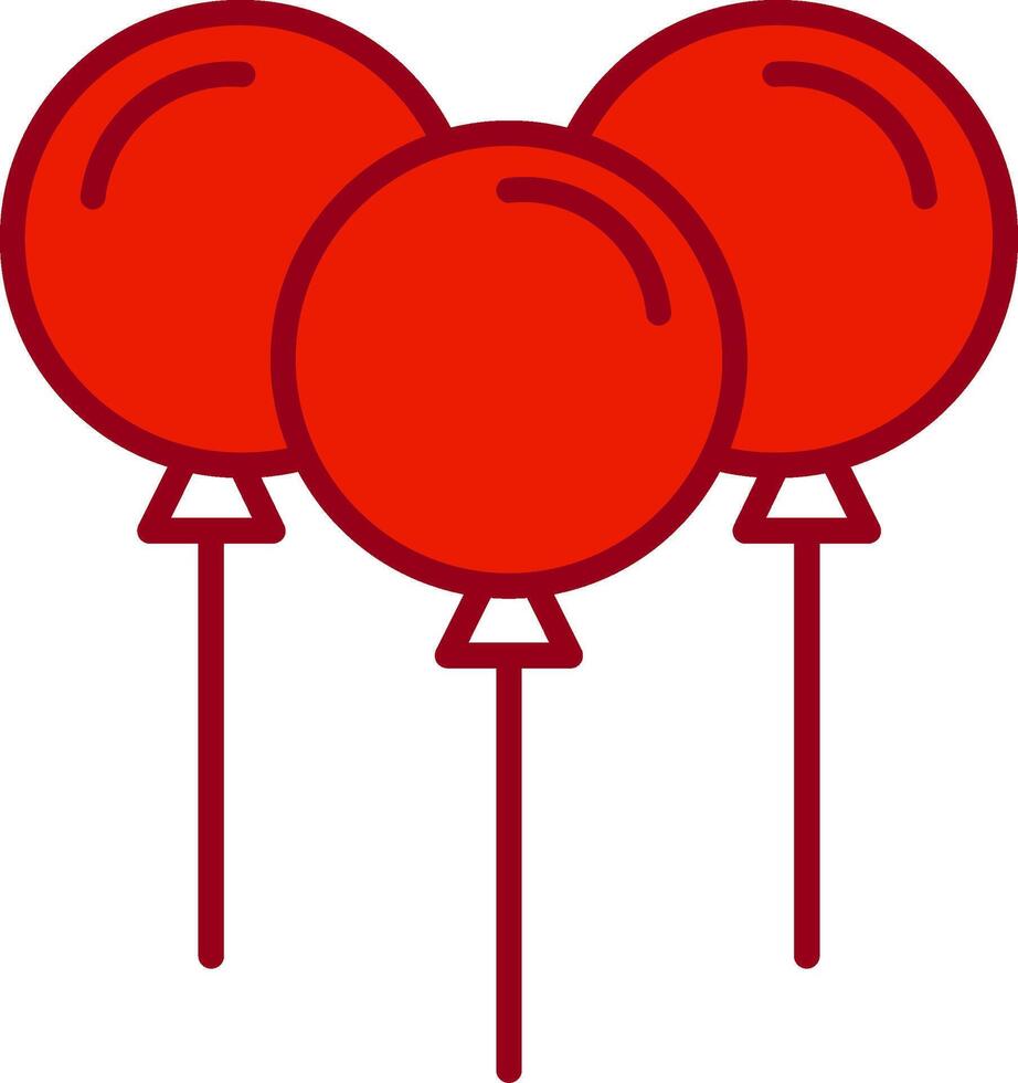 Balloons Vector Icon