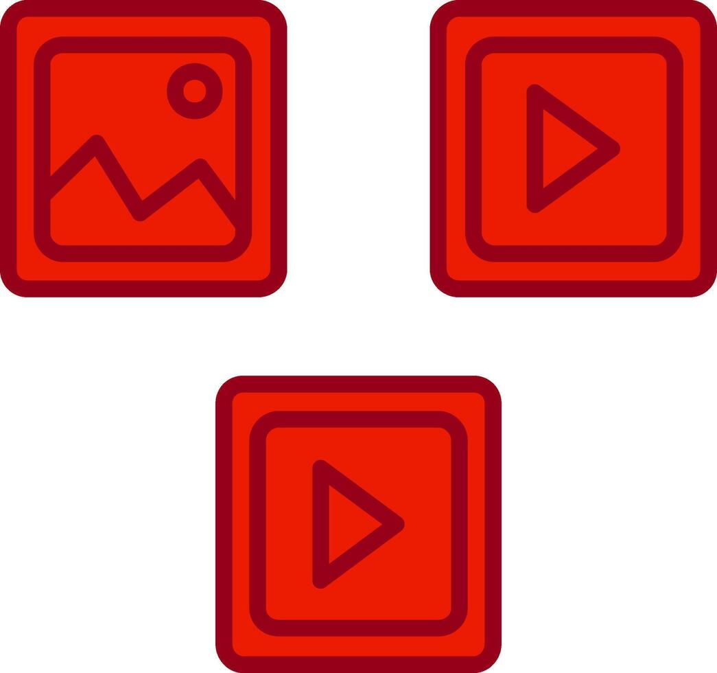 icono de vector de medios