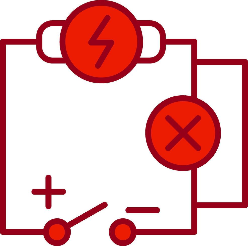 icono de vector de circuito eléctrico