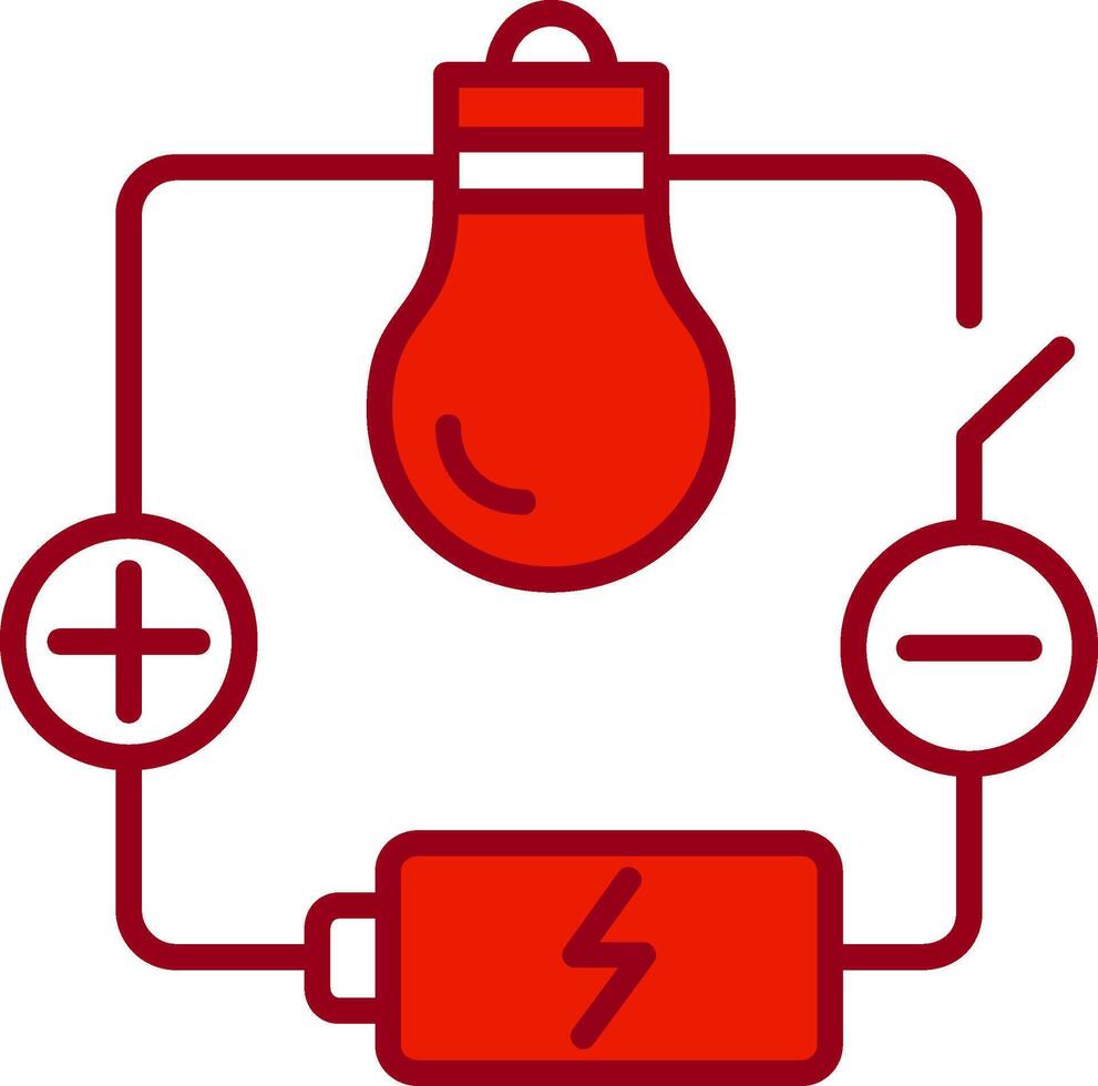 icono de vector de circuito eléctrico