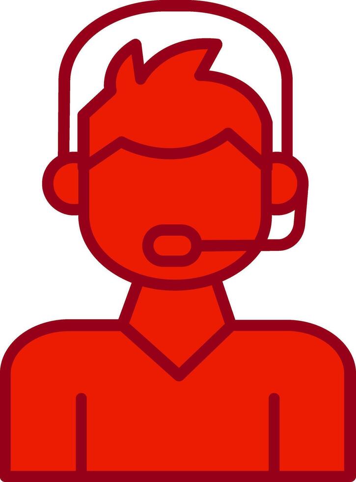 Call Center Agent Vector Icon