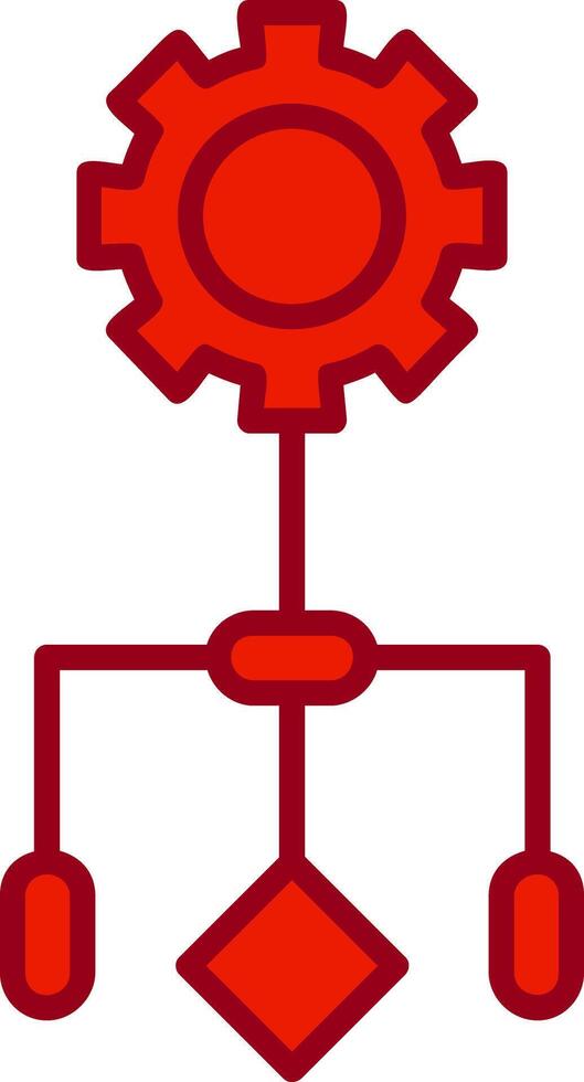 icono de vector de flujo de trabajo