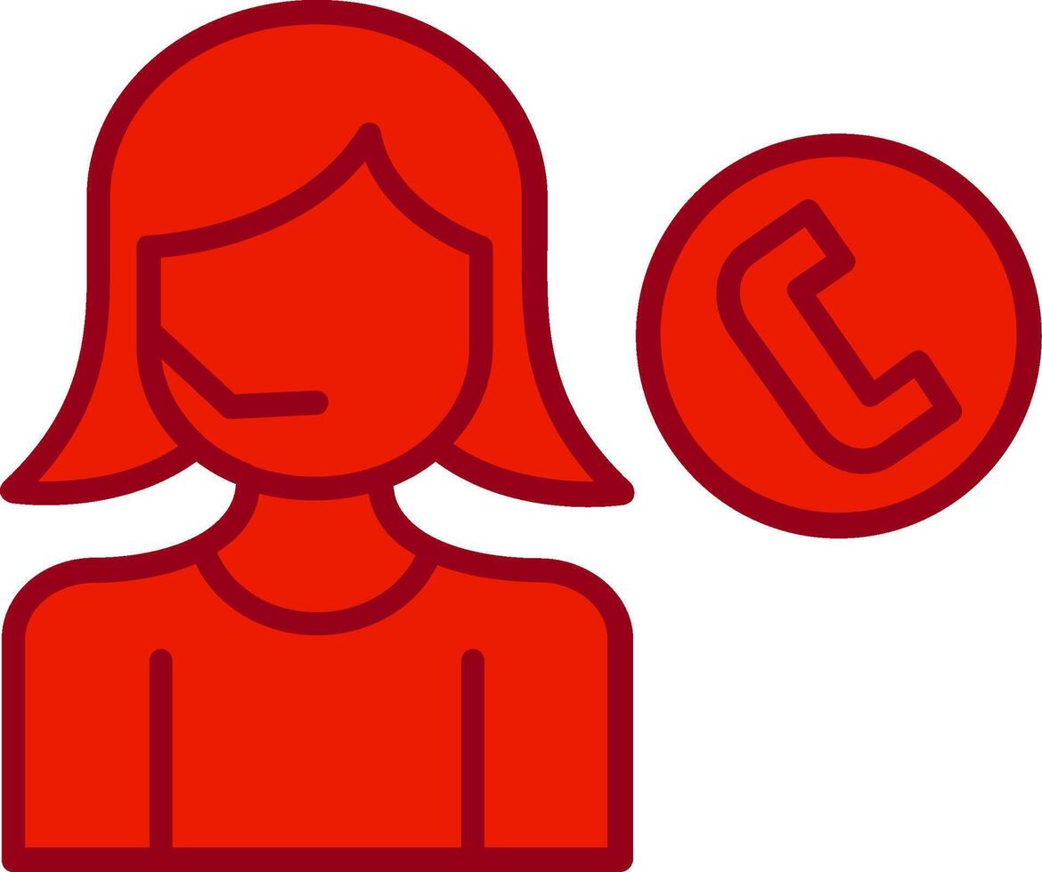 Call Center Agent Vector Icon