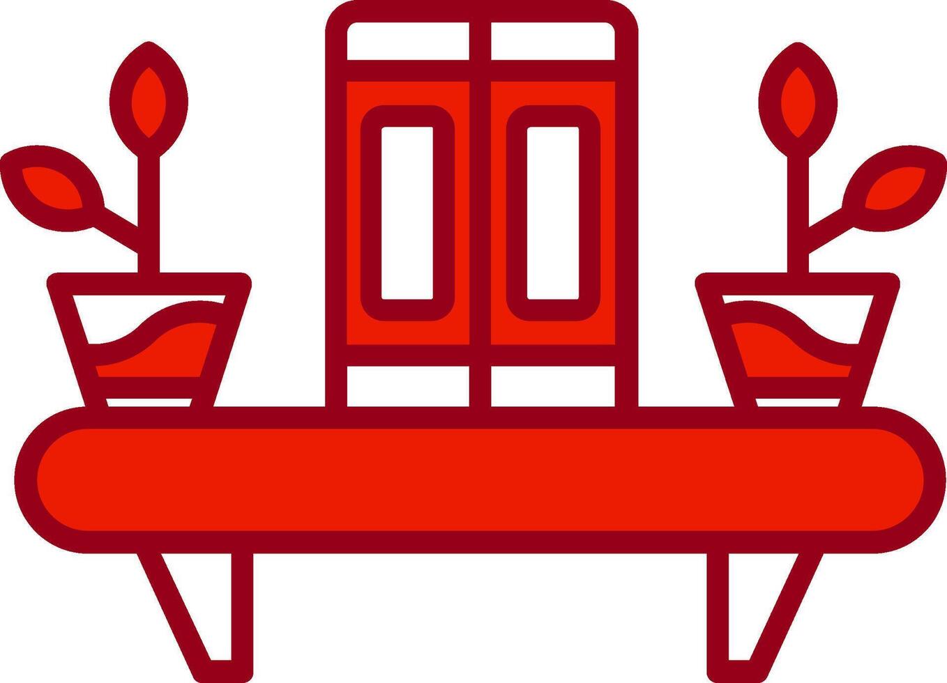 Bookshelf Vector Icon