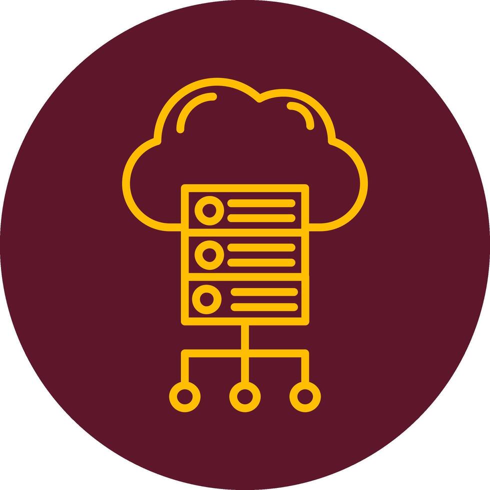Cloud Server Vector Icon