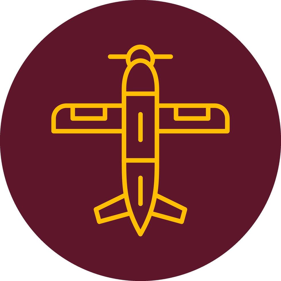 monoplano vector icono