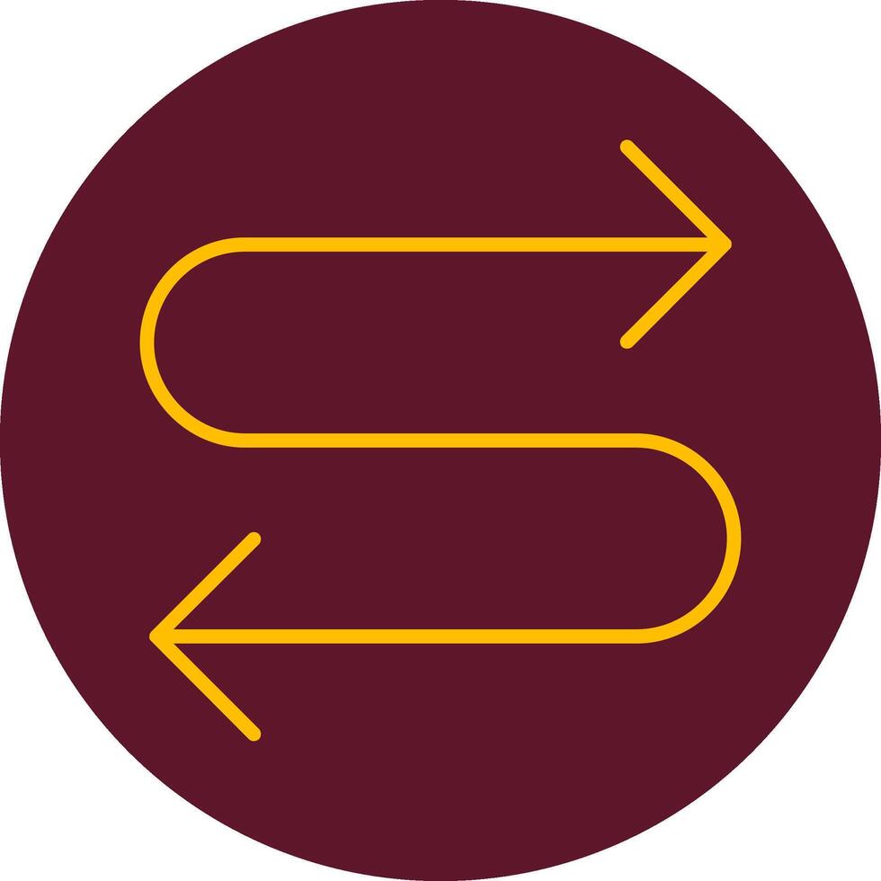 Zigzag Arrow Vector Icon