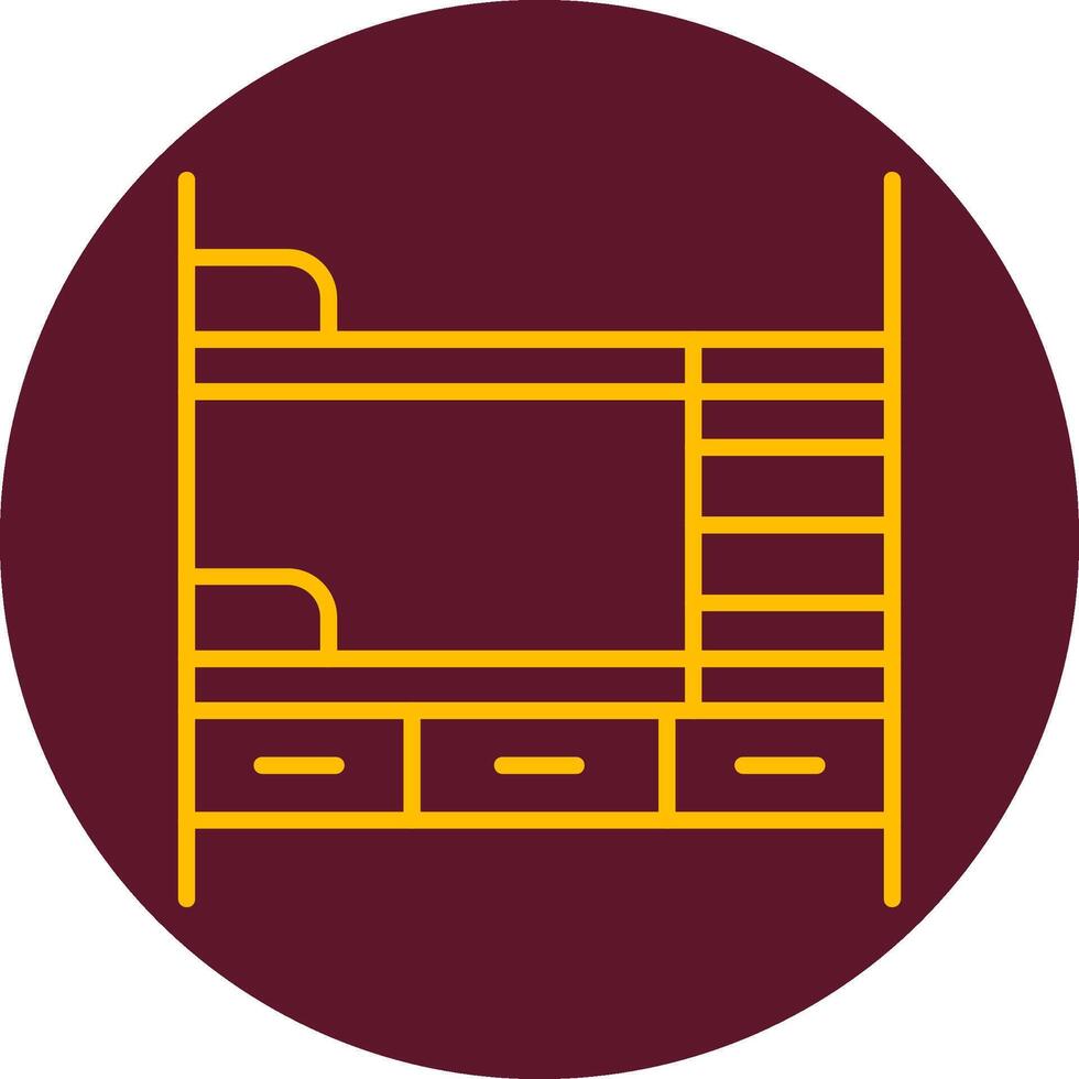 Bunk Bed Vector Icon