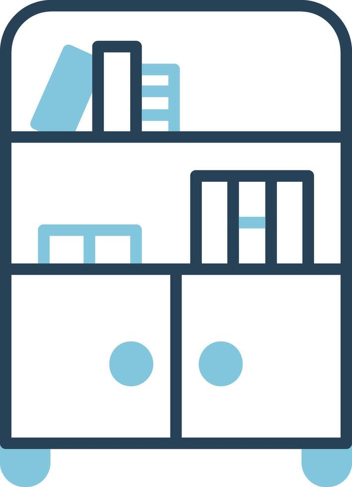 Bookshelf Vector Icon