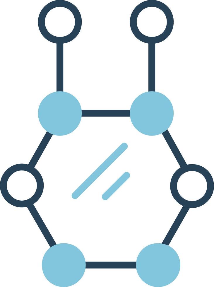 icono de vector de molécula