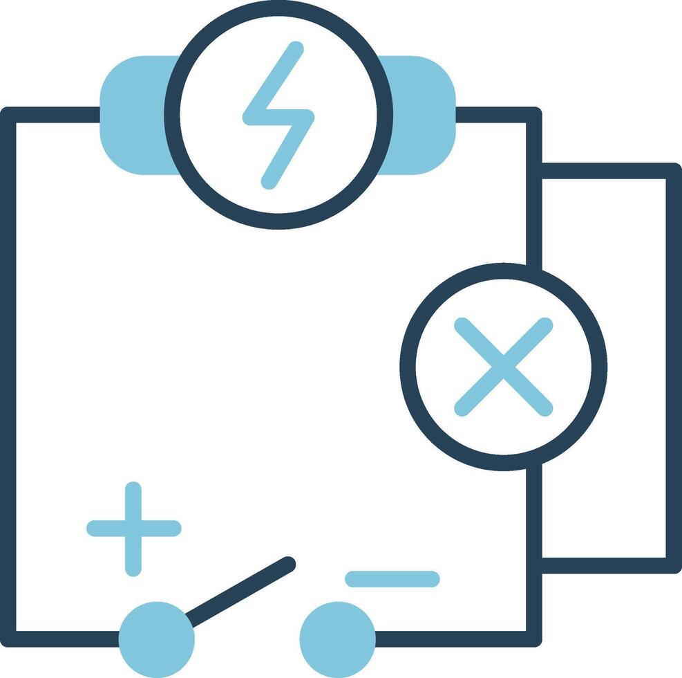 icono de vector de circuito eléctrico