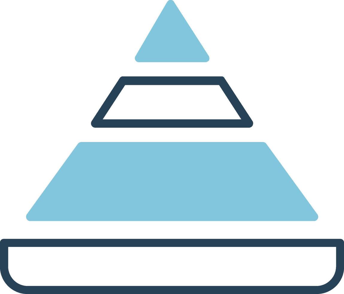 Pyramid Chart Vector Icon