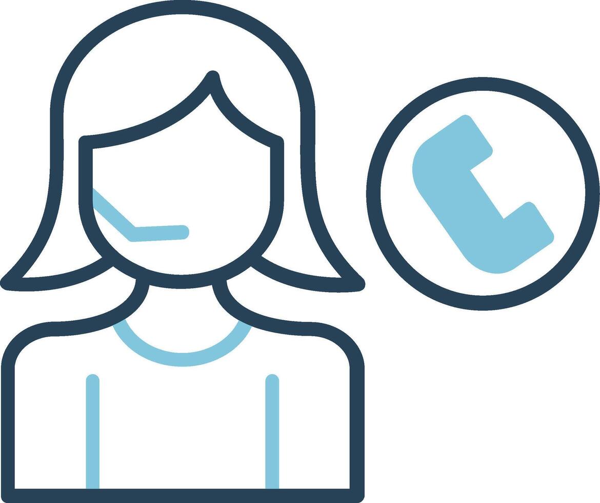 Call Center Agent Vector Icon